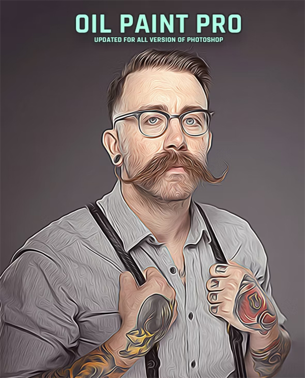 Oil Paint Pro Photoshop Action Design