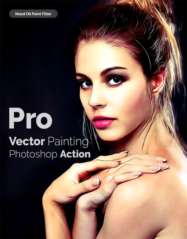 Pro Vector Painting Photoshop Action