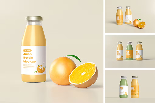 Juice Bottle Product Mockups
