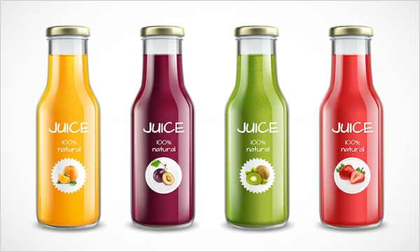 Free Juice Bottles Mockup PSD Template