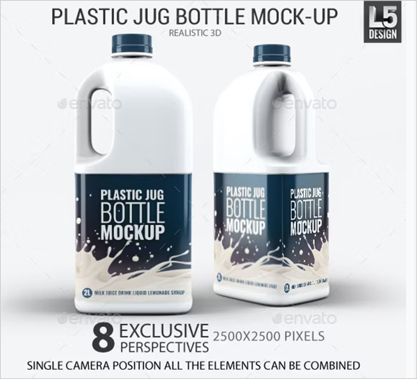 Plastic Jug Bottle Mock-Up