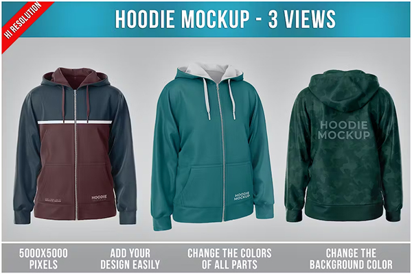 Hoodie Mockups Template
