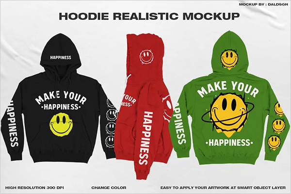 Hoodie Realistic Mockup 