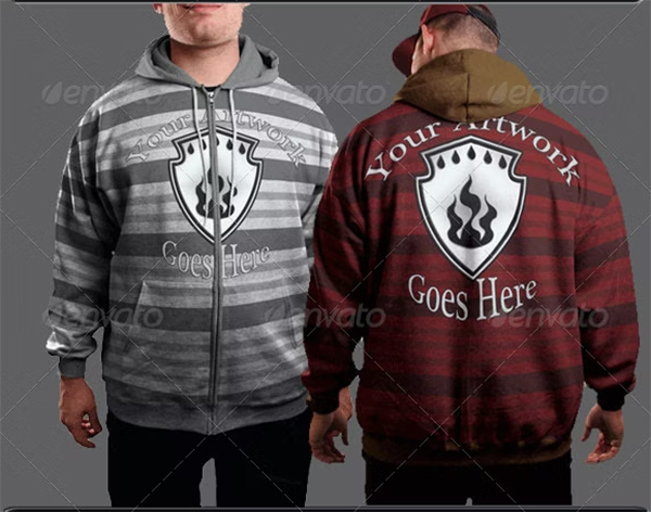 Male Hoodie with Model MockUp