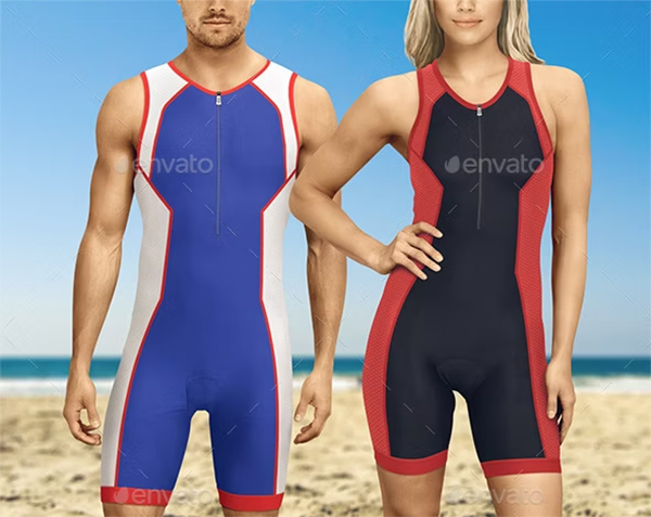 Ladies Tri-Suit Mockup