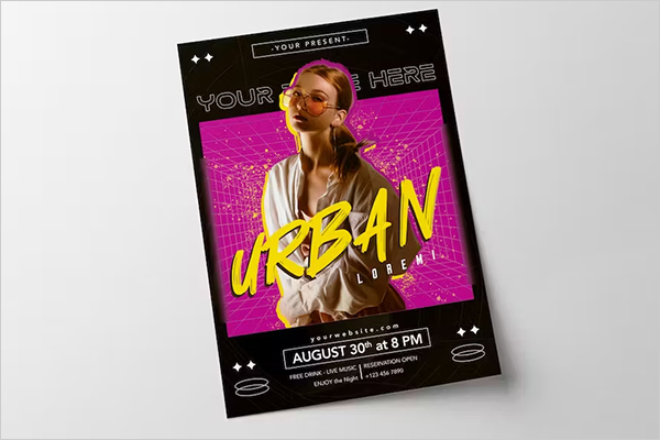 Urban Night Party Flyer Design Urban Night Party Flyer Design