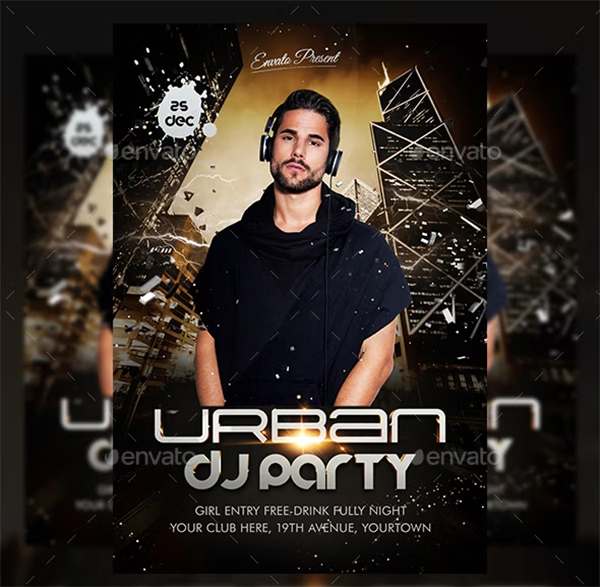 Urban Guest Party Psd Flyers Template Urban Guest Party Psd Flyers Template