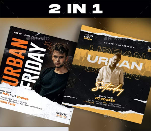 Urban Party Flyer Bundles Urban Party Flyer Bundles