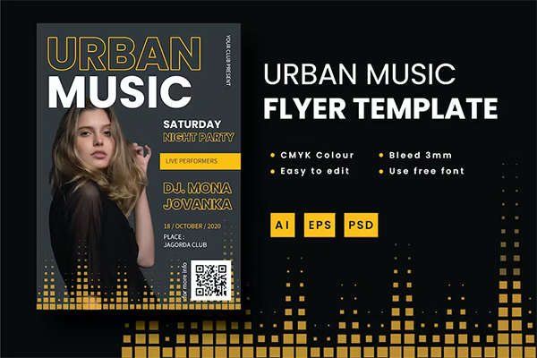 Urban Music Flyer Template Urban Music Flyer Template
