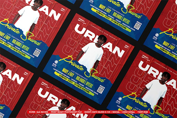Urban Club Flyer Print Templates
