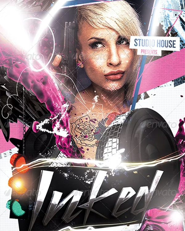 Inked Urban Flyer Template