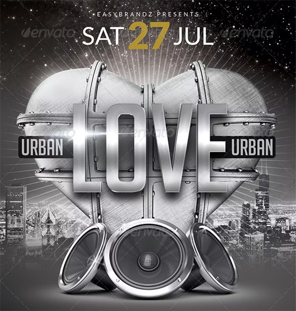 Urban Love Flyer Template