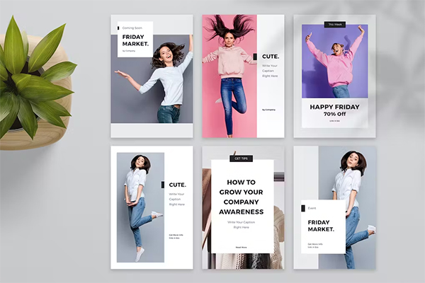 Social Media Photo Background Layout Kit