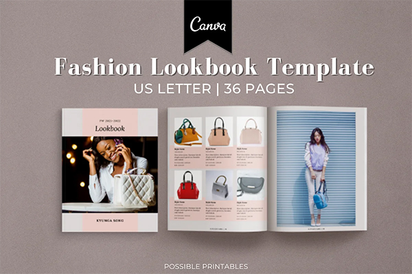 Canva Fashion Lookbook Template