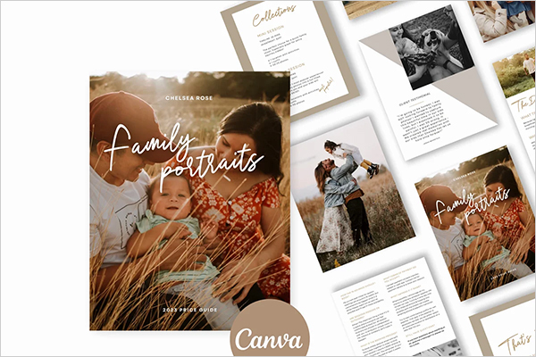 Classic Price Guide Family Photos Template