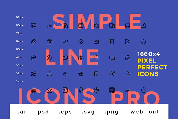 Android Simple Line Icons Template