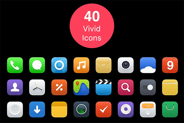 Android Vivid Mobile System Icons
