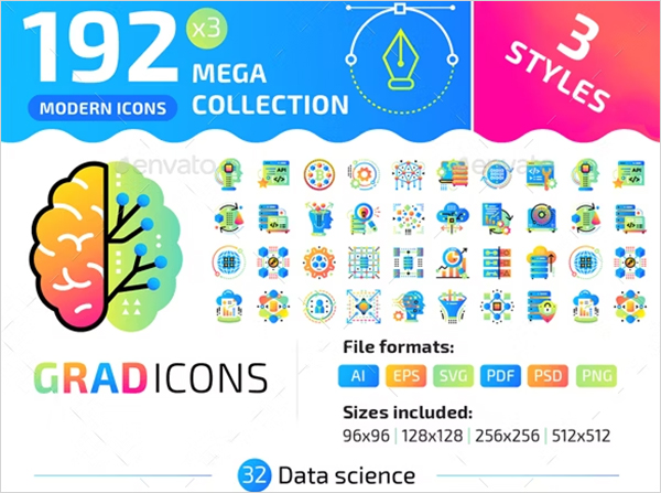 Android Gradicons Icons Bundle