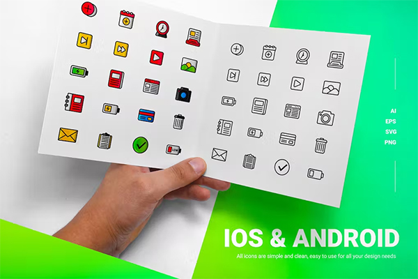 IOS & Android Icons Template