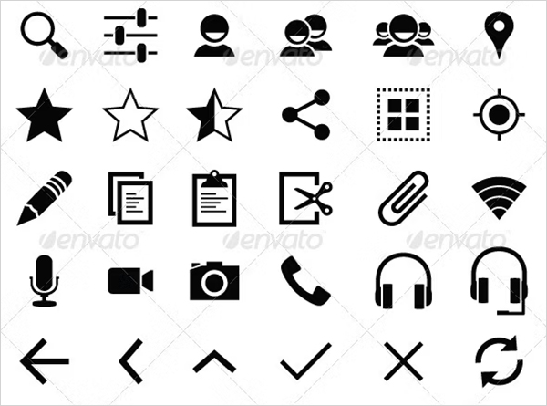 Smart Phone Framework Icons