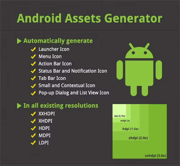 Android Assets Generator Icon Template