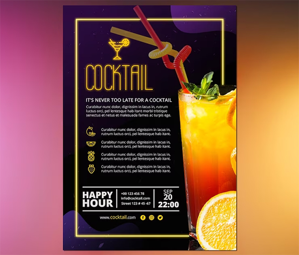 Free PSD Pub Menu Templates