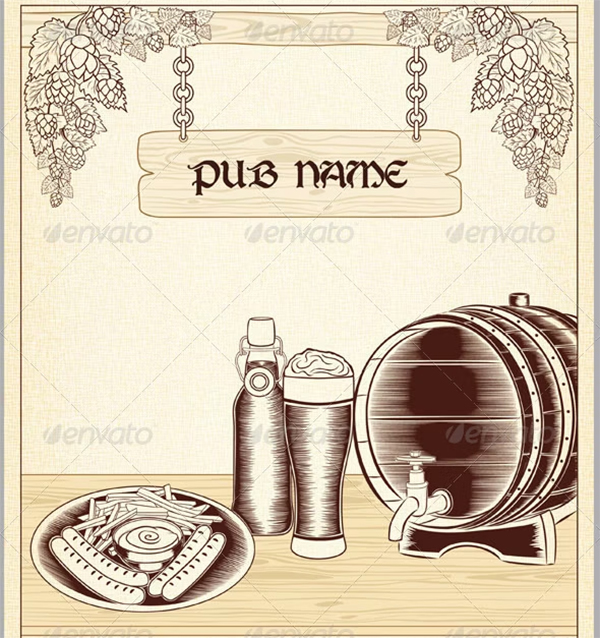 Restaurant Pub Menu Design