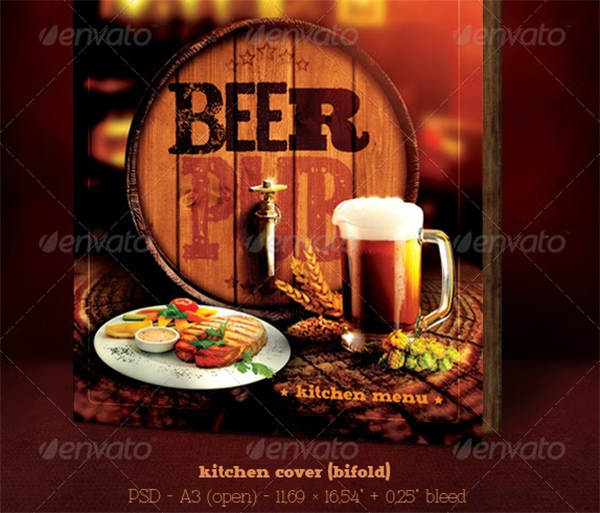 Beer Pub Template Menu Design and Poster