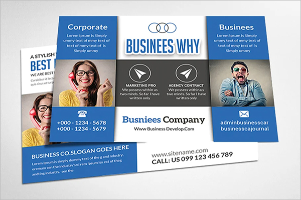 Marketing Advertising Postcard Template
