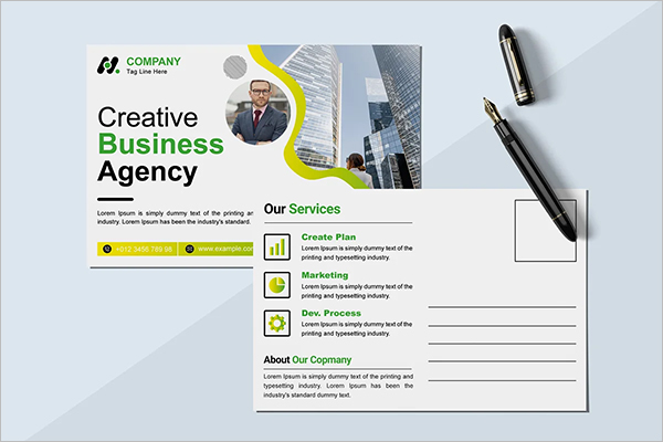 Business Agency Postcard Design