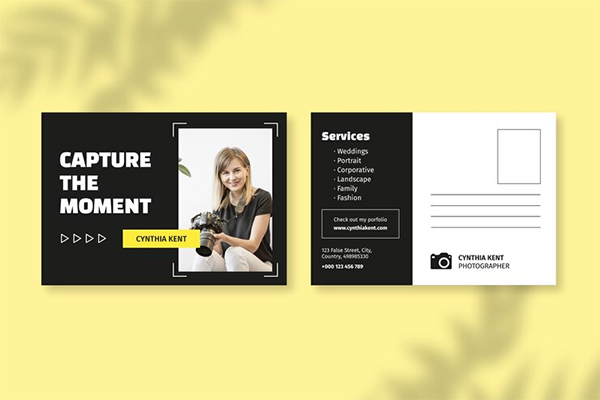 Free Advertising Postcard Template