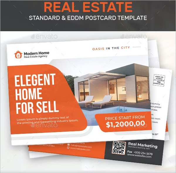 Real Estate Eddm Postcard Templates