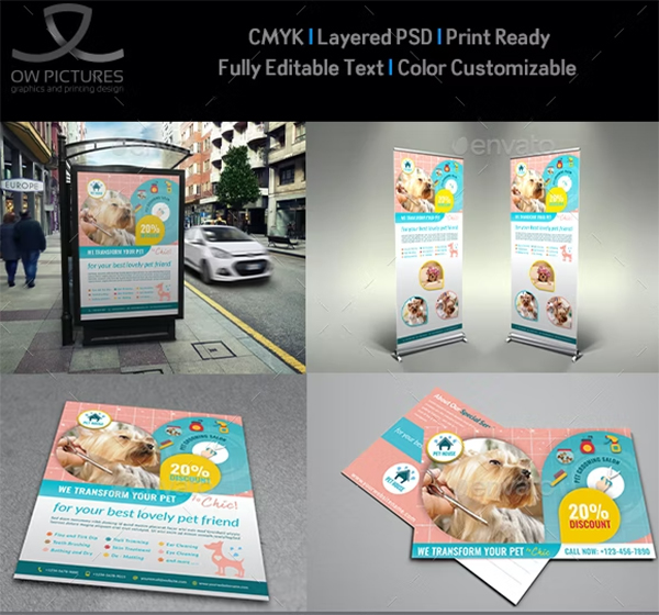 Pet Grooming Salon Advertising Bundle