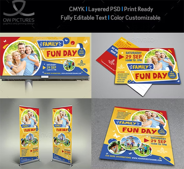 Family Fun Day Advertisng Bundle