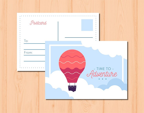 Advertising Free Postcard Template