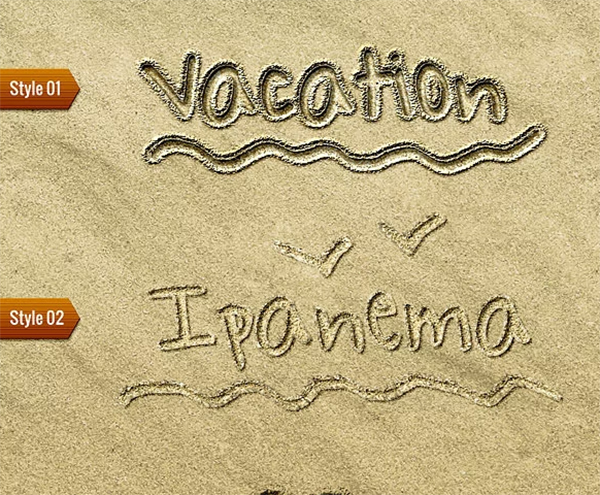 Sand Writing Texture Templates