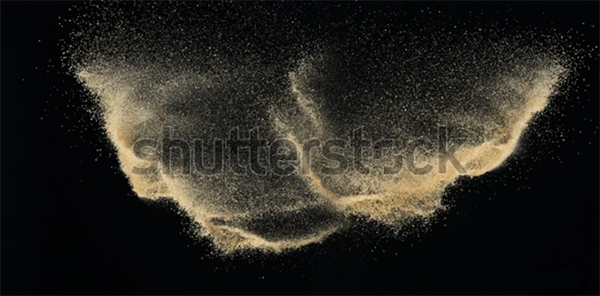 Sand Flying Explosion  Texture Template