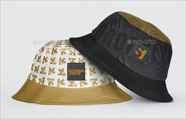 Bucket Hat Mockup Template