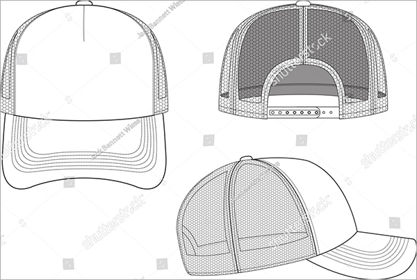 Trucker Hat Mock-up Template