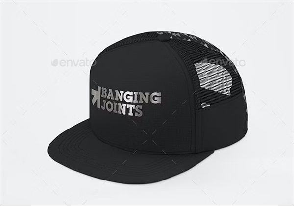 Baseball Trucker Full Cap Mockup