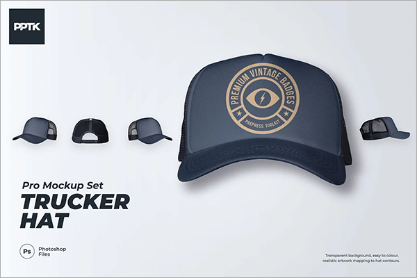 Trucker Hat Mockup Template