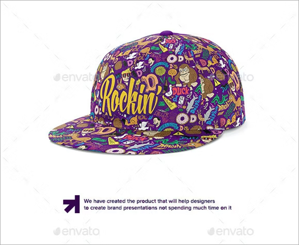 Snapback FullCap Mockup Template
