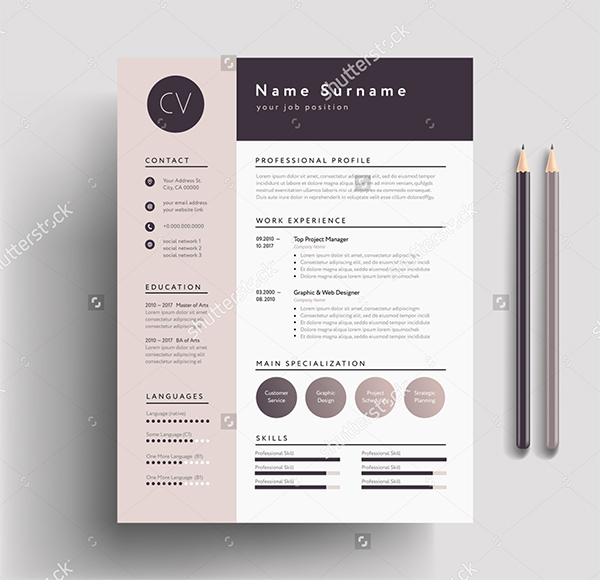 Beautiful CV & Resume Template Beautiful CV & Resume Template
