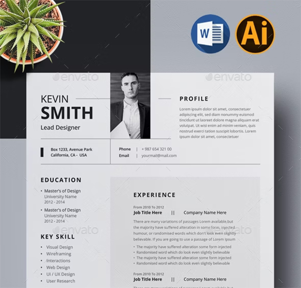 Resume Vector Template Resume Vector Template
