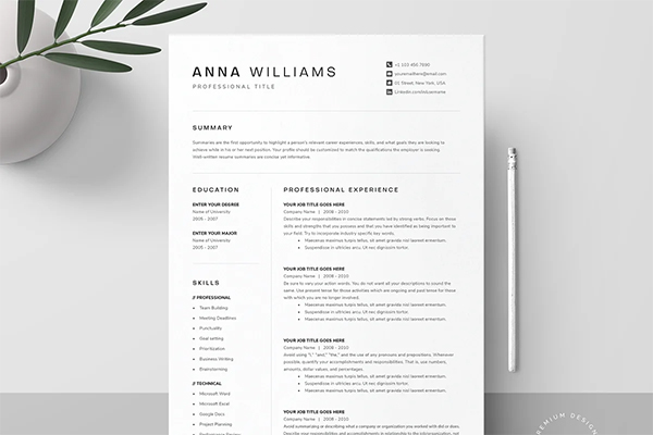 Resume Template Pack Resume Template Pack