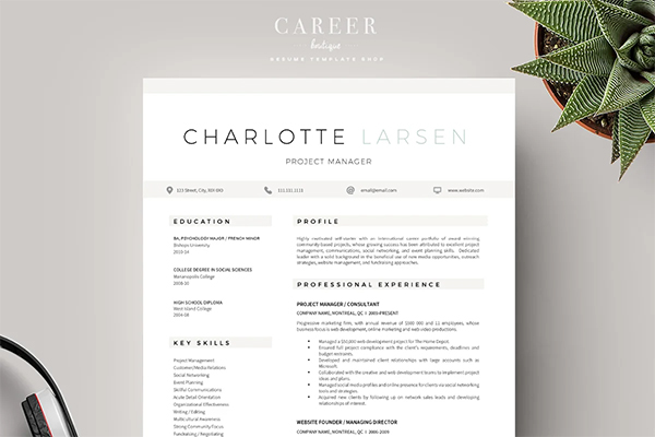 Modern Resume & CoverLetter Template Modern Resume & CoverLetter Template