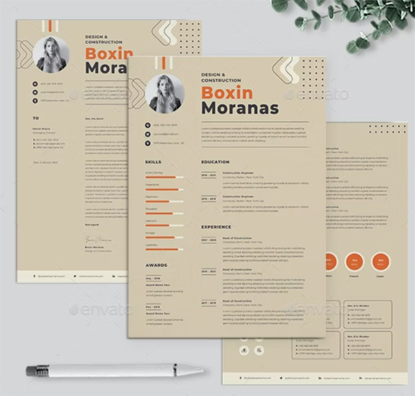 Resume Word Vector Template Resume Word Vector Template