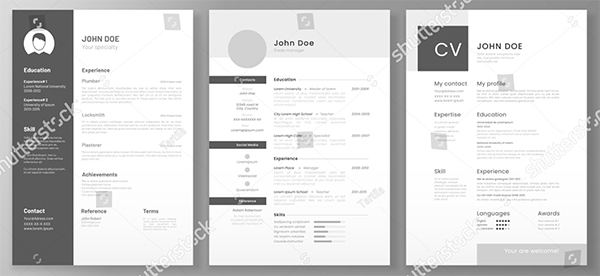 Resume Template Cv Professional Design Resume Template Cv Professional Design