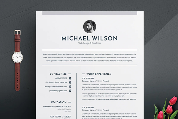 3 Pages Clean CV Template 3 Pages Clean CV Template