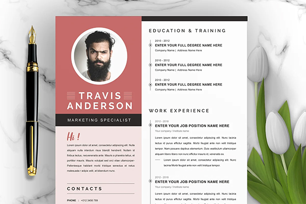 New Modern Resume & CV Template New Modern Resume & CV Template